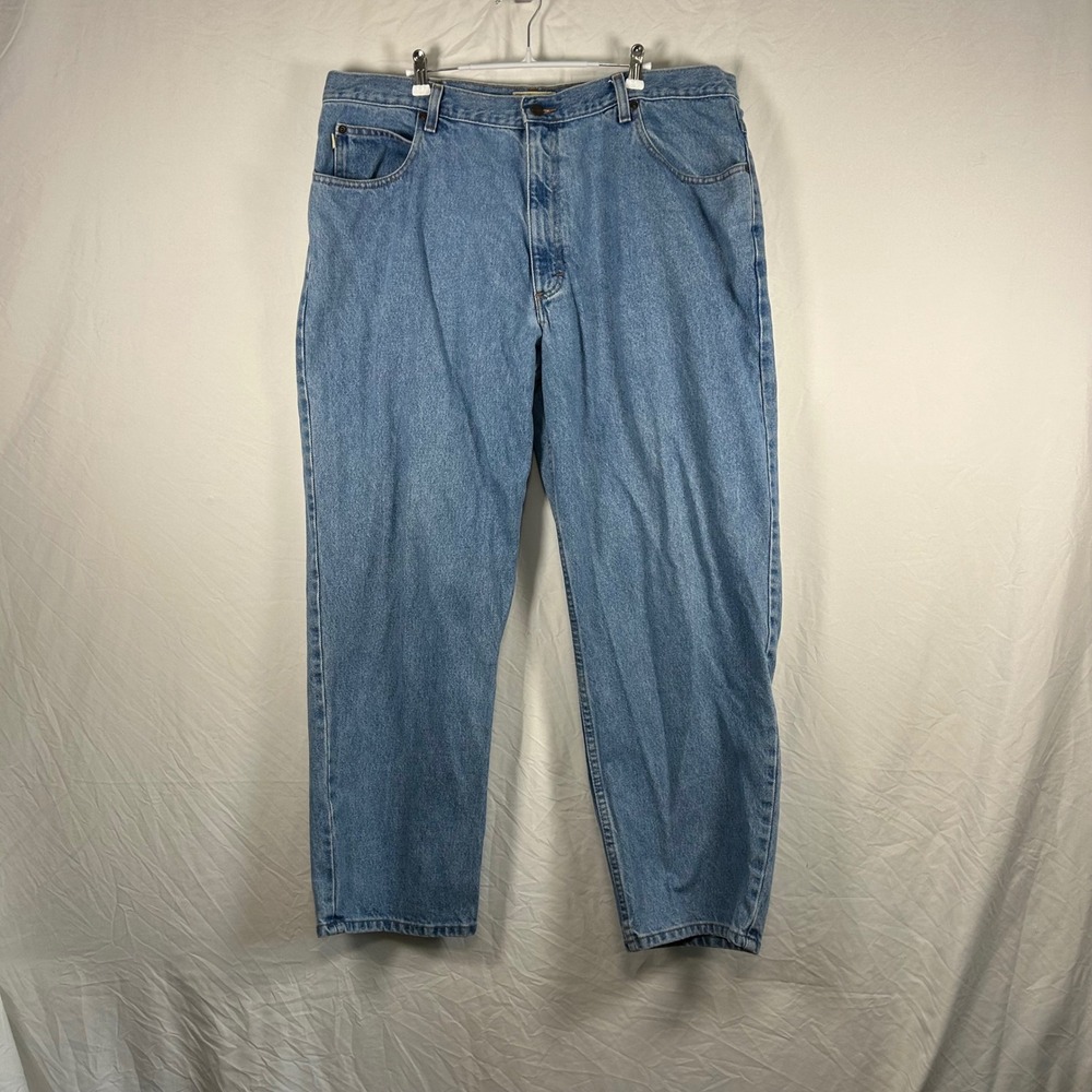 LL Bean Relaxed Fit Jeans Mens 42x30 Blue Denim Y2K Straight‎ Leg 134770 Medium